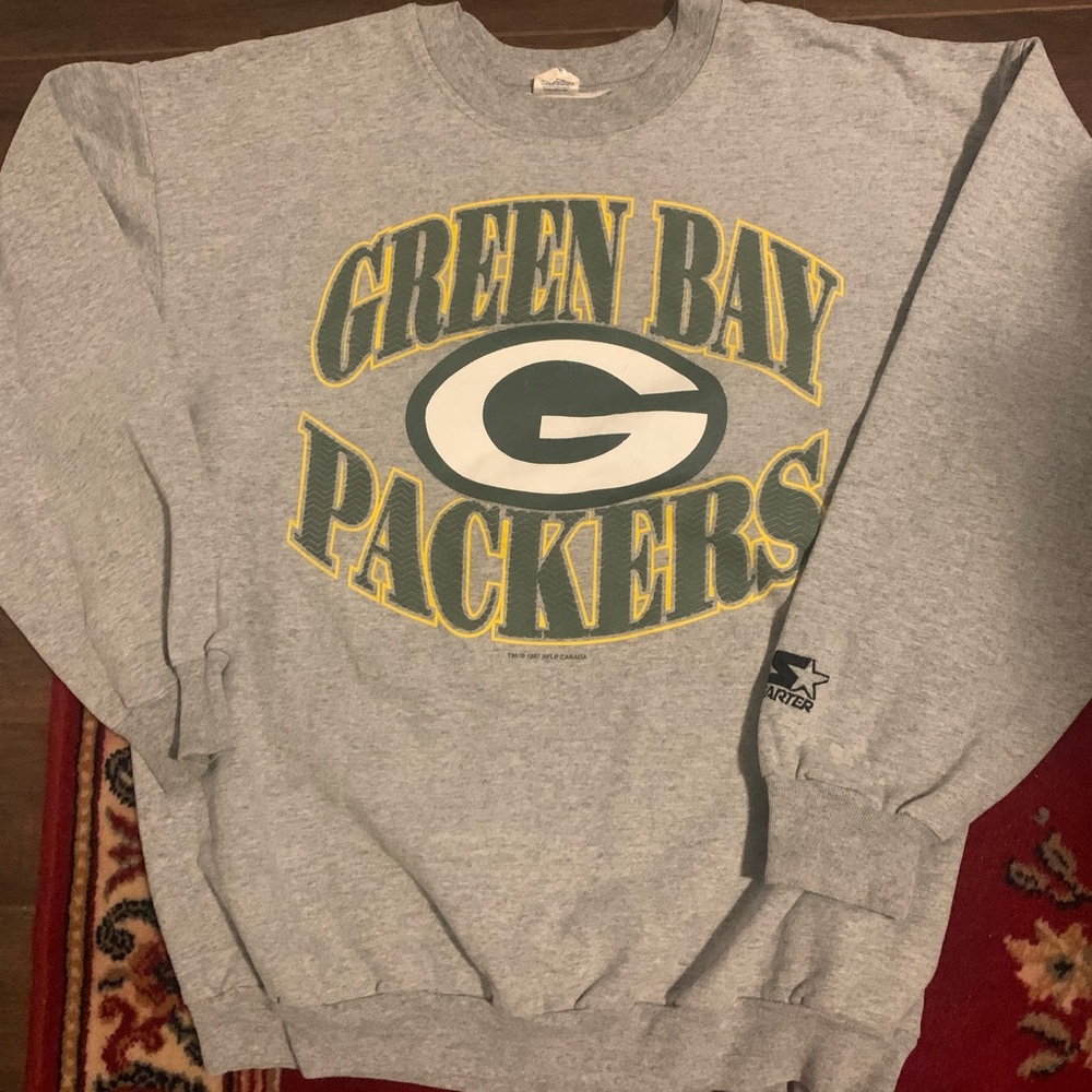 Starter Gray Green Bay Packers Men's Sweater size X-Large